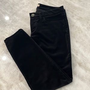 BR black velvet pants. Skinny. Great condition.